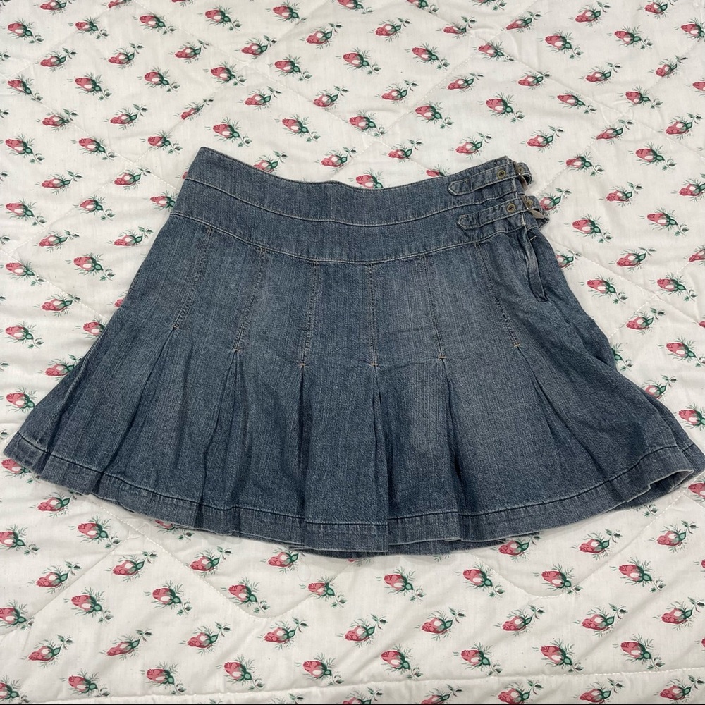 joie denim mini skirt